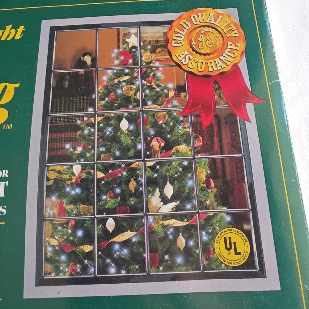 VTG GE String-A-Long Super Bright 70 Light Set Clear Bulbs. 2 Box Lot. New NOS